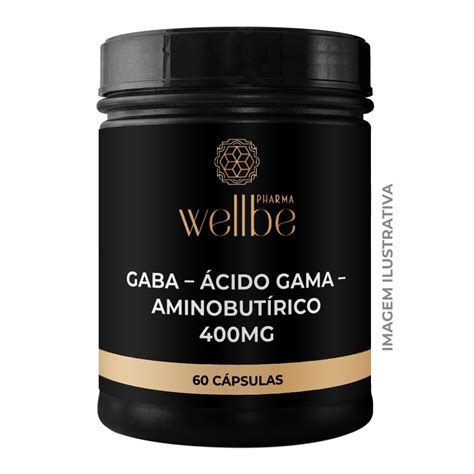 Gaba Ácido Gama Aminobutírico 400mg 60 Cápsulas Wellbe Pharma