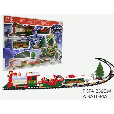 Pista Treno Di Natale Con Luci E Suoni Pezzi