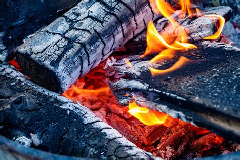 Free Images Fire Red Coals Wood Flame Heat Bonfire Hot Burn