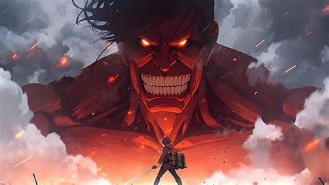 AOT Scary Titan Desktop Wallpaper - Attack of Titan Wallpaper 4K