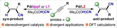 Palladium Catalyzed Alkyne Hydrocyanation Toward Ligand Controlled