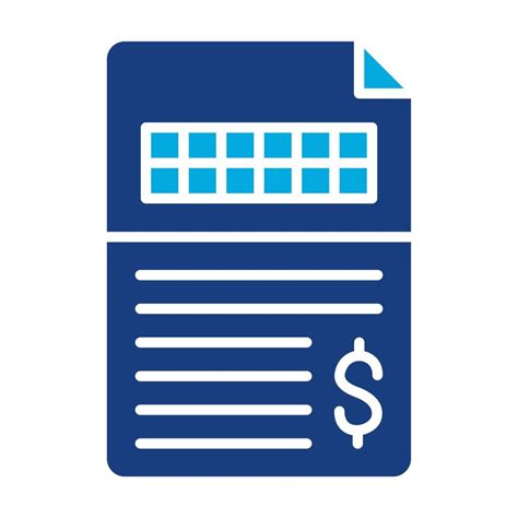 Invoice Glyph Two Color Icon 9055898 Vector Art At Vecteezy