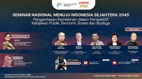 Seminar Nasional Menuju Indonesia Sejahtera Youtube