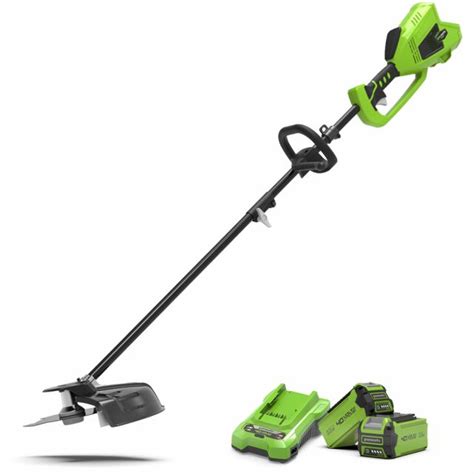 Greenworks Gd40bck2x G Max Digipro 40v Cordless Trimmer With 2 X 2ah Batteries And 2a Charger