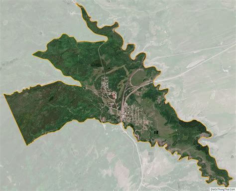 Map Of East Glacier Park Village Cdp