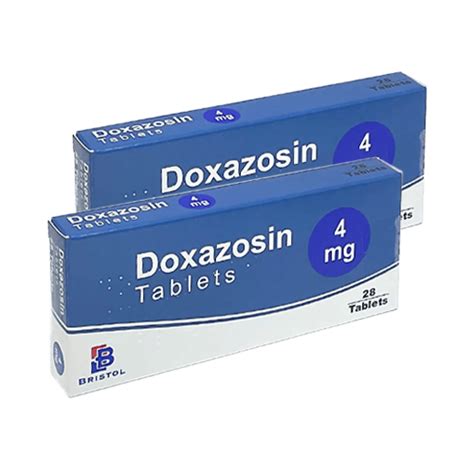 Doxazosin 4mg 28 Tablets