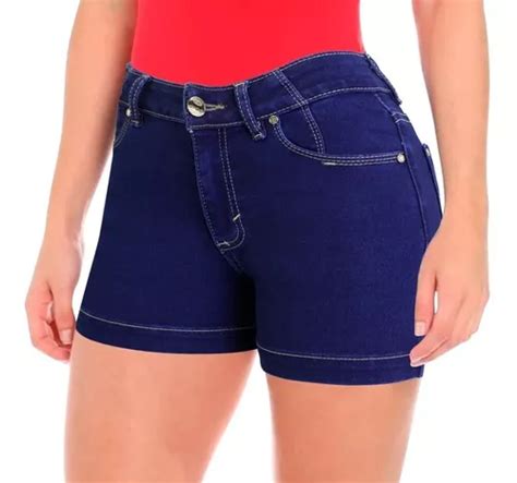 Short Cintura Mezclilla Strech Mujer Meses Sin Inter S