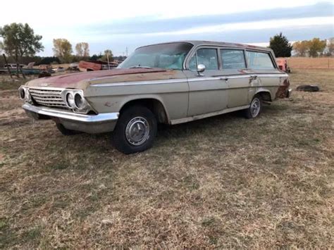 1962 Chevy Impala Station Wagon No Reserve Clean Titletagged For Sale