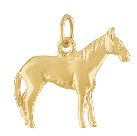 Horse 14k Gold Charm Chinese Zodiac Charms Pet And Animal Charms