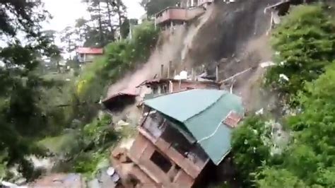 Himachal Pradesh 8 Houses Collapse Due To Landslide In Shimla