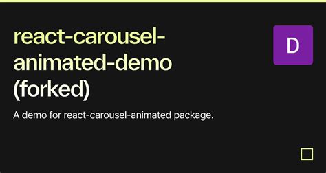 React Carousel Animated Demo Forked Codesandbox