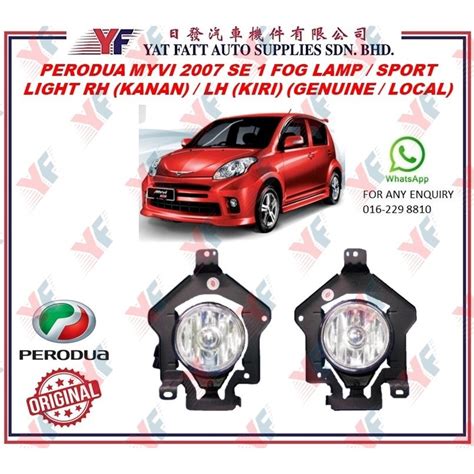 Perodua Myvi Se Fog Lamp Sport Light Rh Kanan Lh Kiri