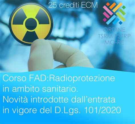 OBBLIGO ECM IN RADIOPROTEZIONE CORSO FAD GRATUITO PER I TSRM MO RE