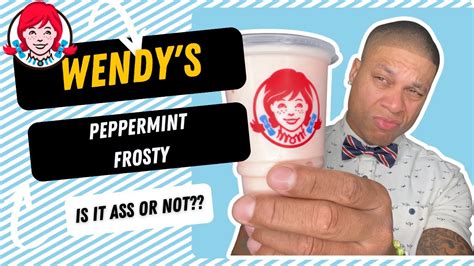 WENDYS NEW PEPPERMINT FROSTY FOOD REVIEW IS IT ASS OR NOT