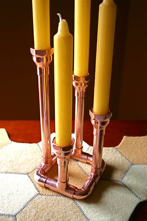 Copper Pipe Candle Holder Diy At Ellensperezo Blog