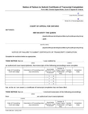 A Ontario Court Services Ontariocourts On Doc Template Pdffiller