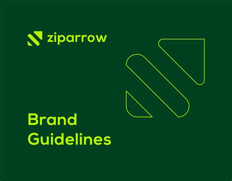 Brand Identity Guidelines For Ziparrow Logo By Tiwary Sourav On Dribbble