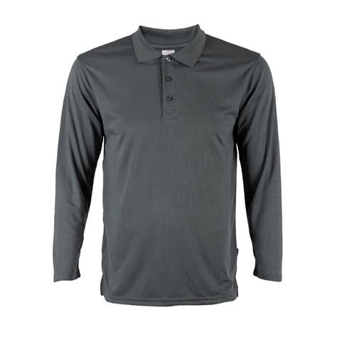 JCP X OREN SPORT Premium Quick Dry Long Sleeve Polo QD67 Unisex Side