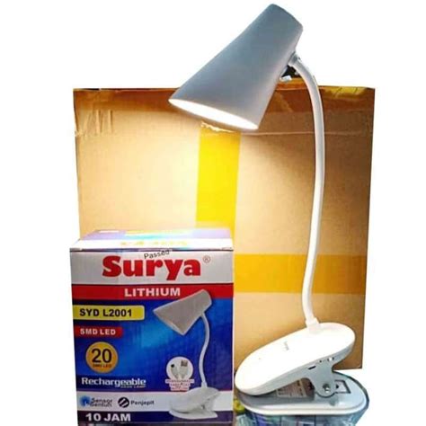 Jual Lampu Belajar Lampu Baca Fleksibel Meja Jepit Surya Syd L2001 Di