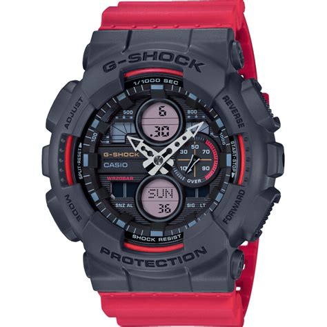 Montre Casio Ga Aer G Shock Multifonctions Bracelet R Sine Rouge