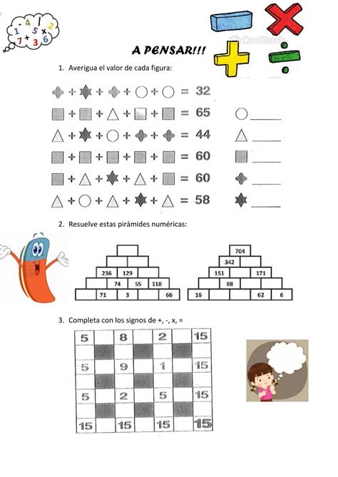 Ejercicio Online De C Lculo Mental Para Quinto De Primaria Worksheets