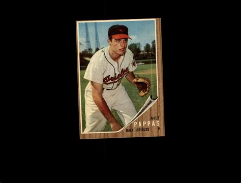 1962 Topps 75 Milt Pappas VG EX D1 021889 EBay