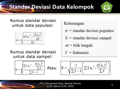 Standar Deviasi Pengertian Rumus Cara Menghitung Dan Contoh Soal