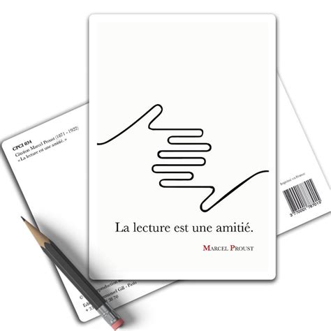 Affiche Citation Marcel Proust La lecture est une amitié Poster