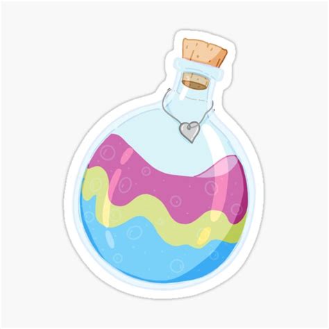 Pansexual Pride Potion Sticker For Sale By Scarlet Striker Redbubble