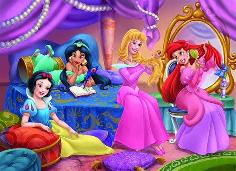 Princesses Having A Sleepover Walt Disney Characters Disney