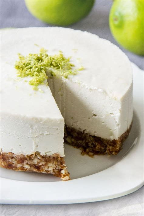 Raw Lime Cheesecake Vegan Paleo Nutrition Refined Recipe Raw