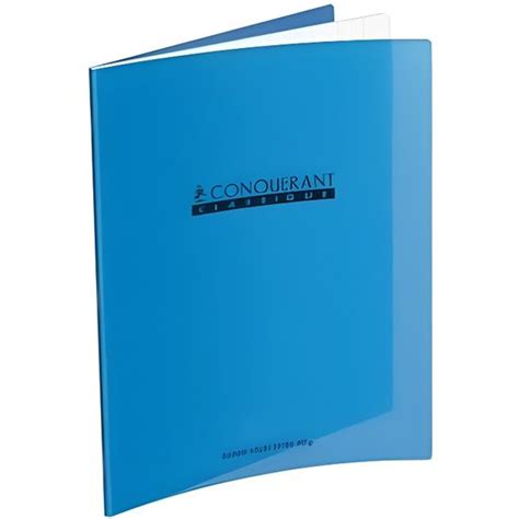 Cahier 17x22 60 pages Séyès Polypro Bleu Cdiscount Beaux Arts