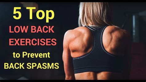 Top 5 Back Pain Exercises At Home To Prevent Back Spasms Youtube