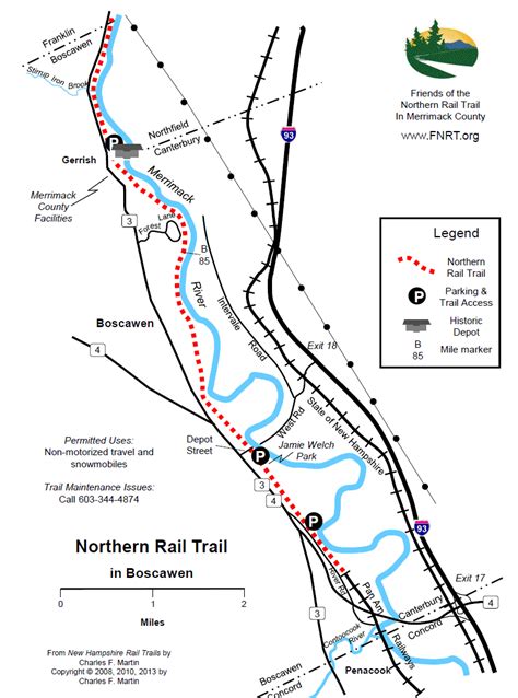 NCR Rail Trail Map