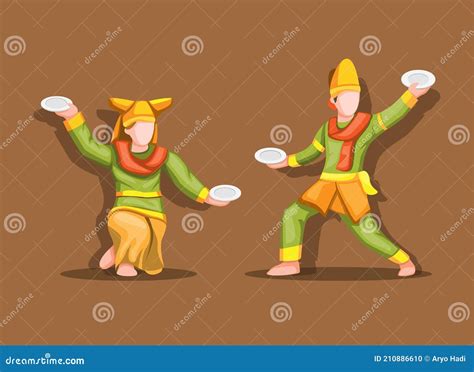 Tarian Piring Aka Plate Dance Is Traditional Dance From The Minangkabau