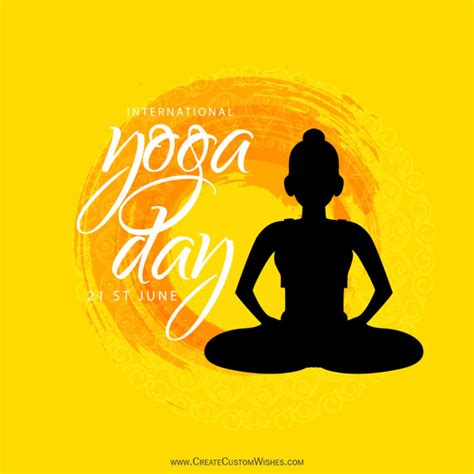 Create Yoga Day Wishes With Photo And Name Ccw