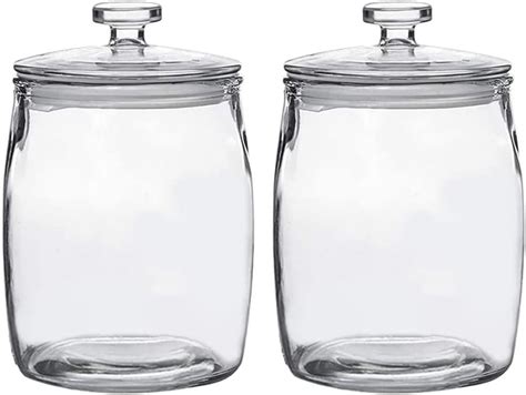 Ritayedet 1 2 Gallon Glass Jars With Lid Wide Mouth Cookie Jars Set Of 2 Apothecary Jars For