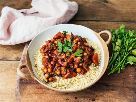 Moroccan Vegetable Stew With Couscous Recipe Food