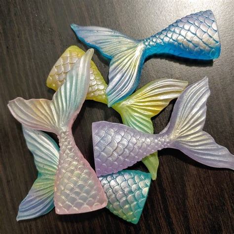 Cute Mermaid Tail Soaps Mystical Mermaid Tail Soaps Etsy Mermaid