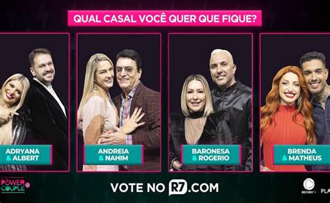 Enquete Power Couple Brasil 6 Parcial Aponta Casal Eliminado Da Semana