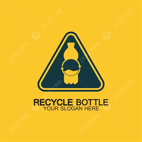 Plastic Bottle Recycling Symbol Iconvector Illustration Pet Logo Nature