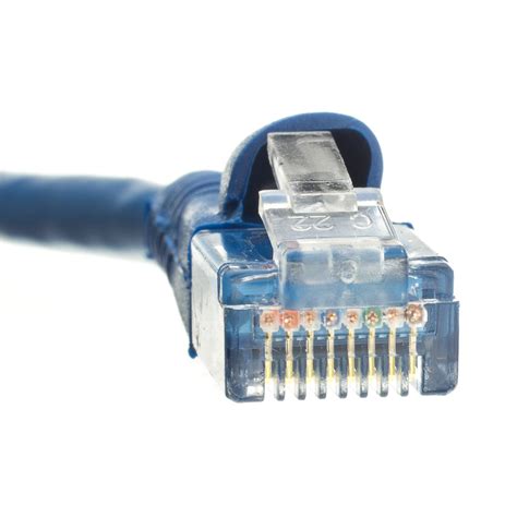 Cat5e Blue Copper Ethernet Cable Snagless Boot 75ft