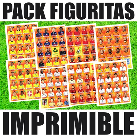 Kit Imprimible Figuritas Mundial Qatar Todos Los Paises Imprimikits