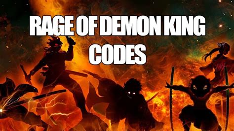 Codes Of Rage Of Demon King September 2024 Guiasteam