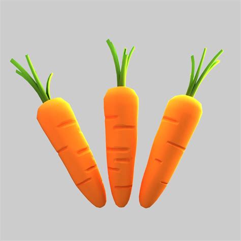 Cartoon Carrot 3d Model 9 Fbx Ma Obj Free3d