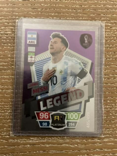 Panini Adrenalyn Xl Fifa World Cup Qatar Legend Lionel Messi