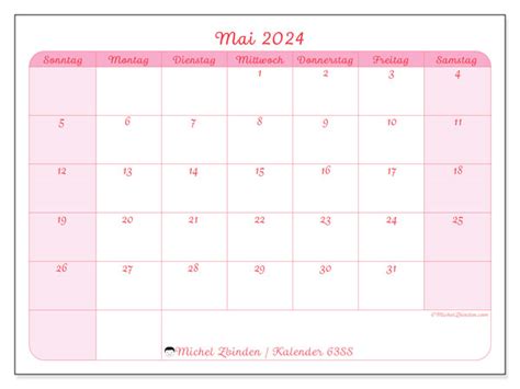 Kalender Mai Delikatesse Ss Michel Zbinden De