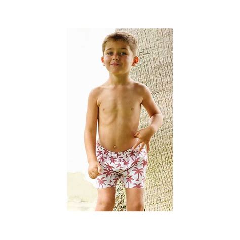 Jose Varon Summer 2025 Boy Swim Pants Palms