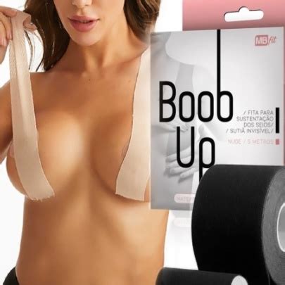 Sutia Adesivo Levanta Peito Seios Fita Boob Up Invisivel Fit 3D A Prova