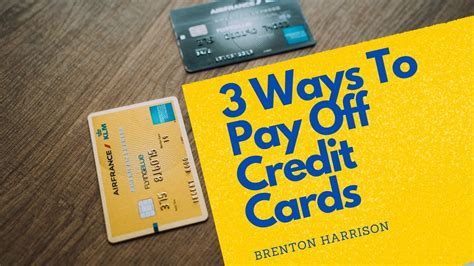 3 Ways To Pay Down Massive Credit Card Debt Youtube